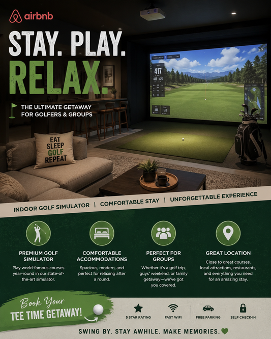 The New Pool Table; Golf Simulators For Air B n B's