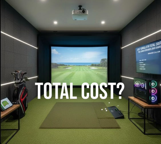 What is the total cost of a golf simulator setup?