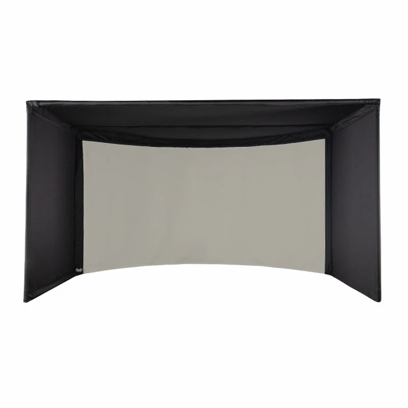 Carl's Place Curved Golf Simulator Enclosure Kit with Impact Screen