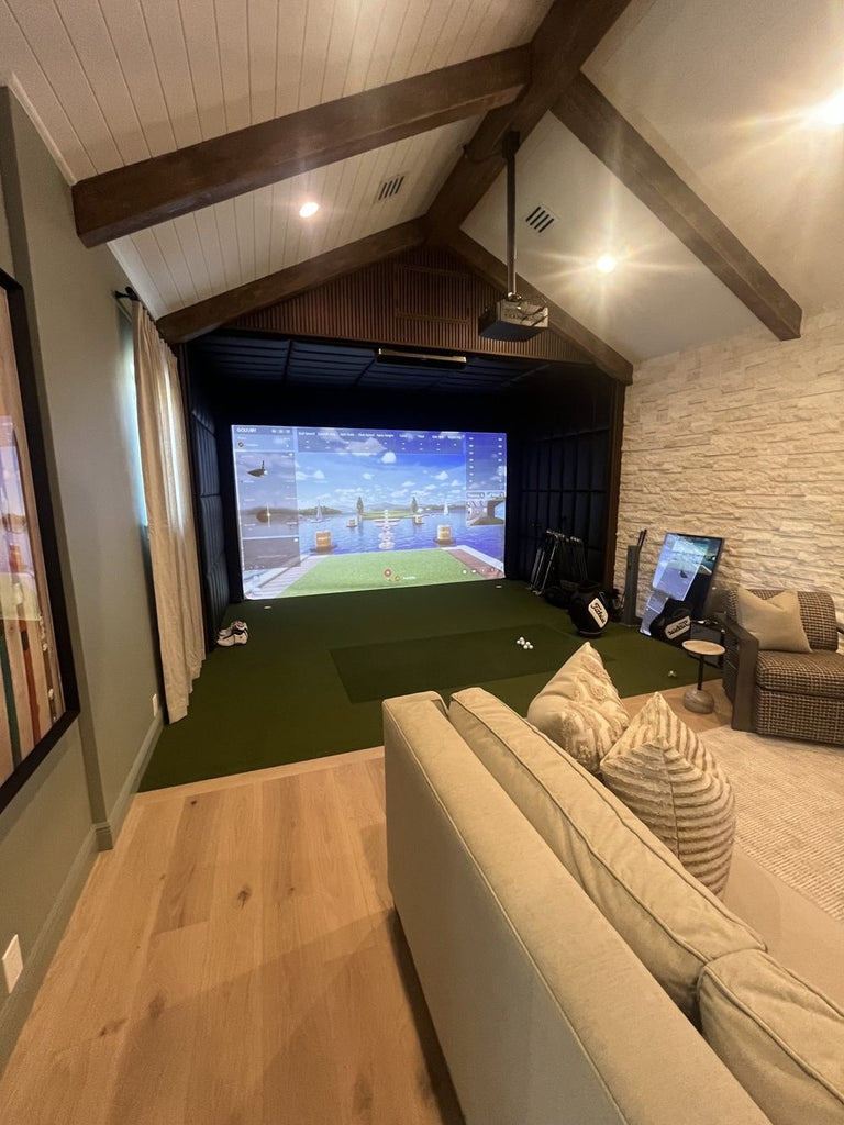 Golf2U golf simulator install in Tampa, Florida