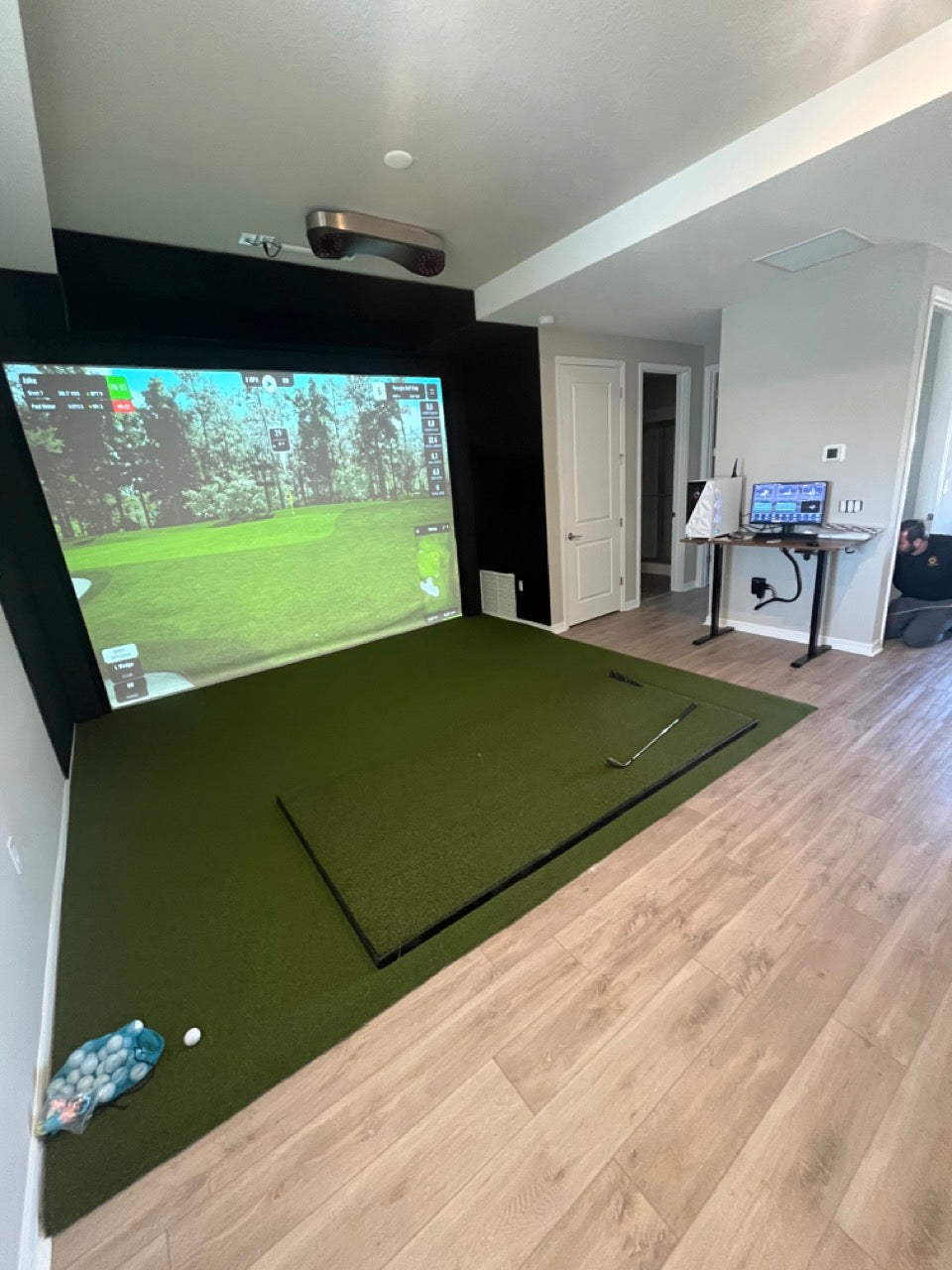 home golf simulator installation in boca raton florida