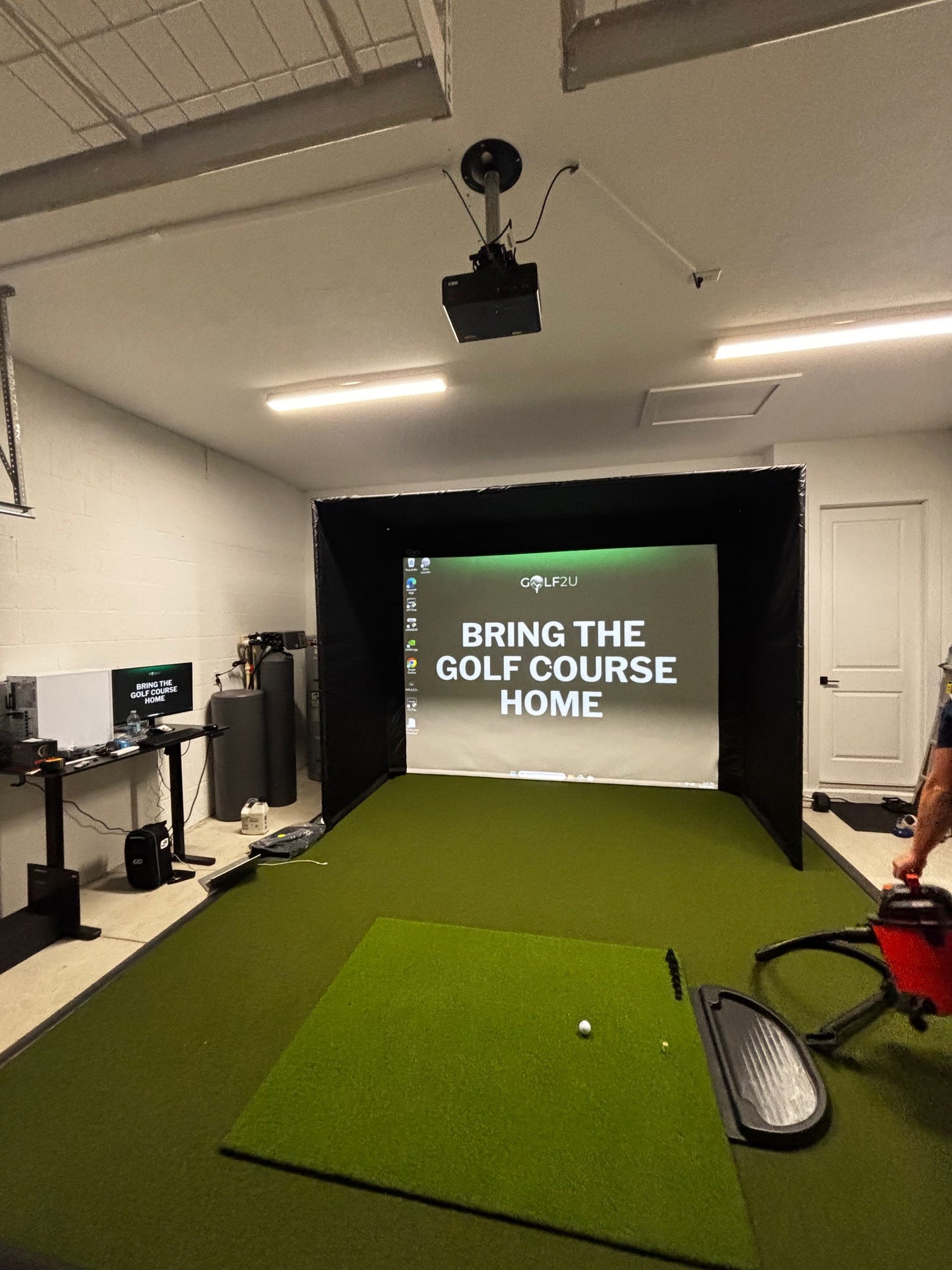professional home golf simulator installation in Orlando, Florida